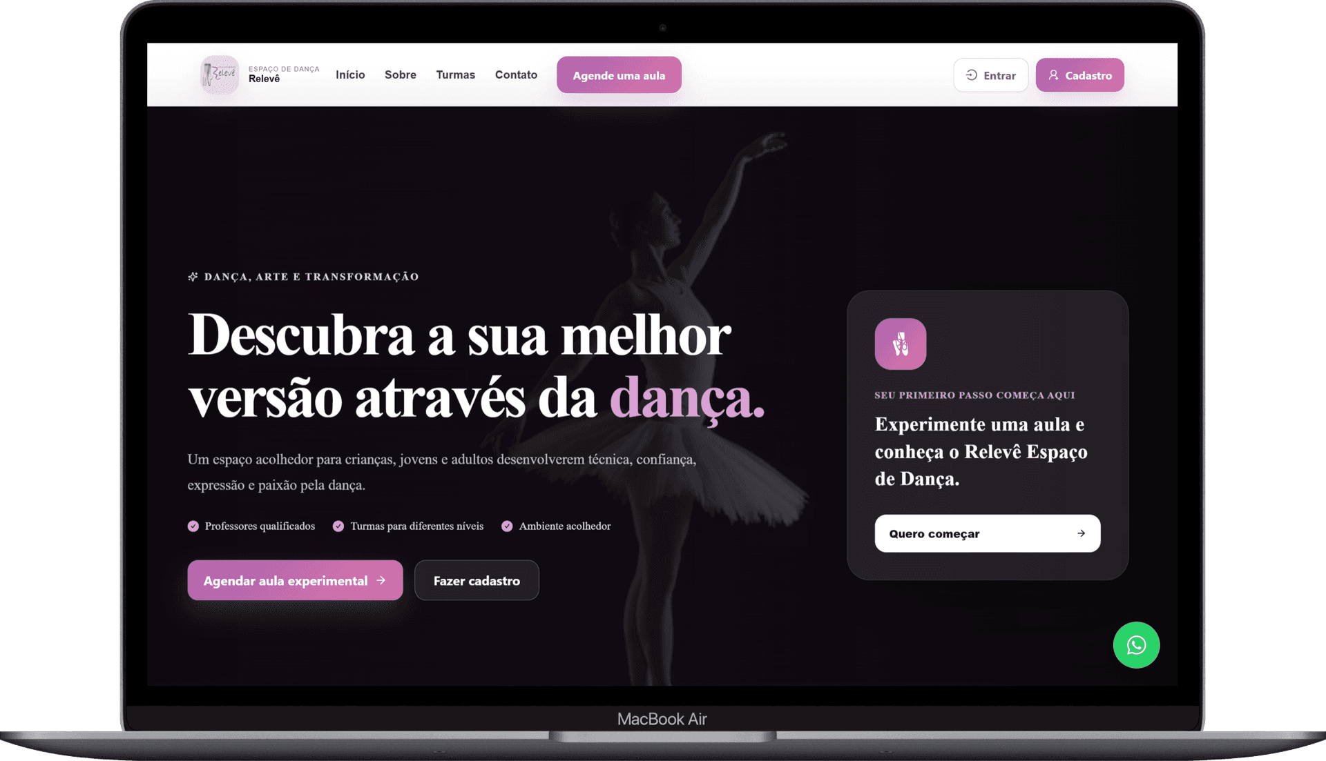 Baila Pro no notebook